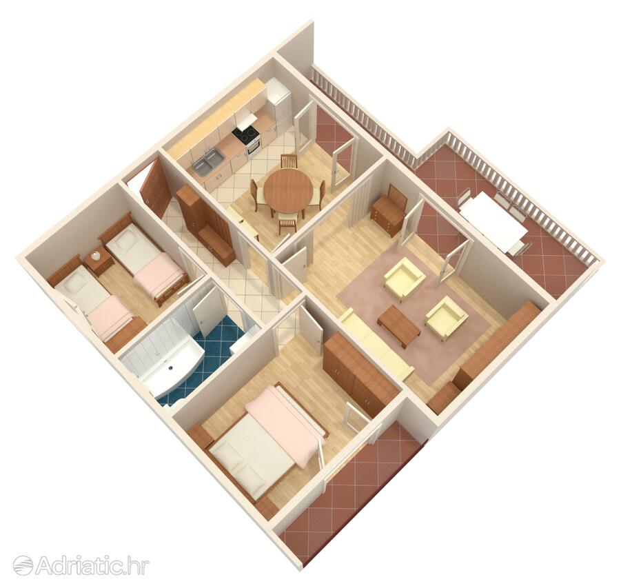A-471-a - Private accommodation - Apartments by the sea Grebaštica, Šibenik