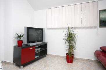 Woonkamer Trogir, Woonkamer in accommodatietype apartment, airconditioning beschikbaar en WiFi.
