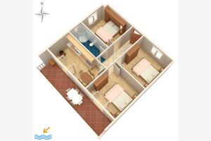 Apartament cu trei camere Pag (A-529-b)