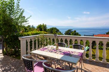 Apartments with terrace Njivice, Kvarner