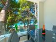 Brela, Terrasse - vue dans l’hébergement en type apartment, WiFi.