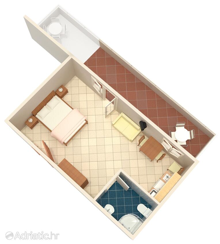 AS-6178-a - Private accommodation - Apartments with a parking space Vodice