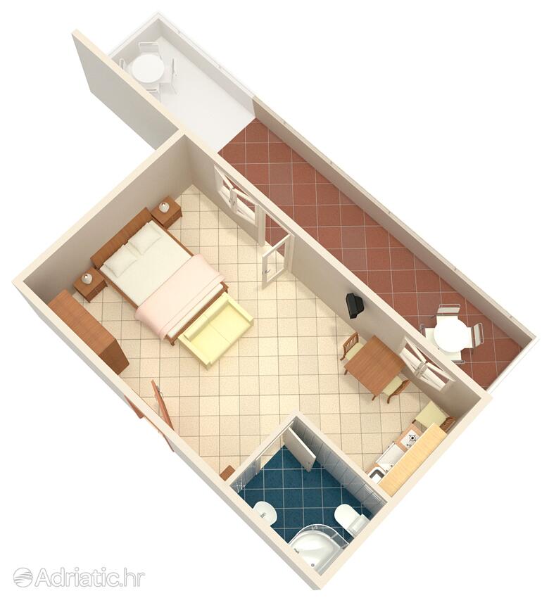 AS-6178-d - Private accommodation - Apartments with a parking space Vodice