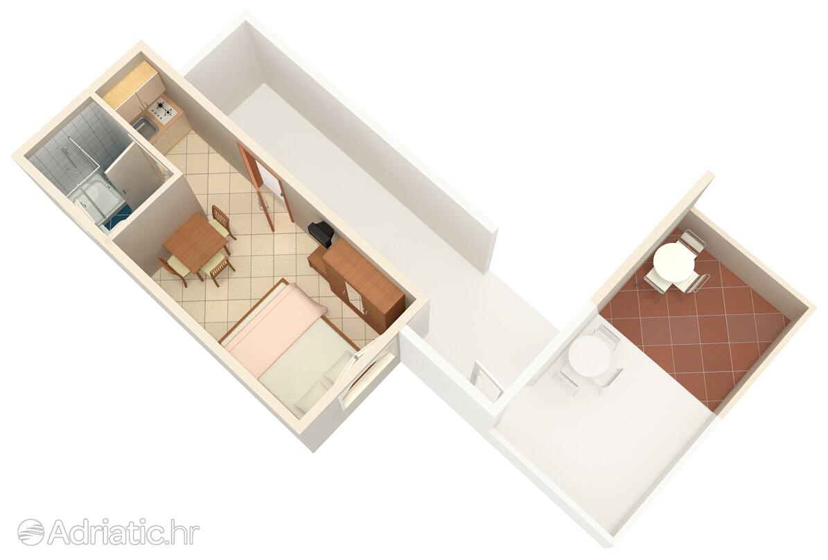 AS-6178-e - Private accommodation - Apartments with a parking space Vodice
