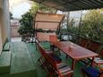 Viganj, Terrace in the apartment, with a sea view and WiFi.