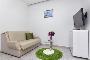 Makarska, Вітальня в розміщенні типу apartment, доступний кондиціонер і WiFi.