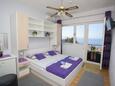 Makarska, Bedroom in the room, air condition available and WiFi.