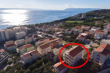 Alloggio Tučepi, Makarska, Alloggio 6657 - Appartamenti affitto con la spiaggia ghiaiosa.