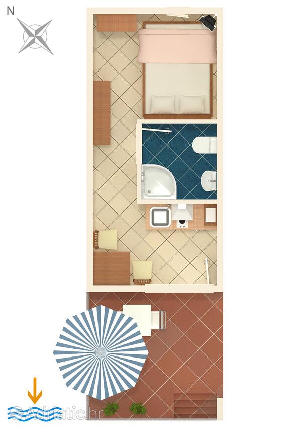 AS-6661-a - Private accommodation - Apartments by the sea Gradac, Makarska