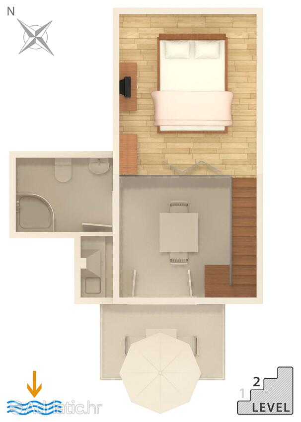 AS-6661-b - Private accommodation - Apartments by the sea Gradac, Makarska