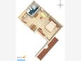 Baška Voda, plattegrond in accommodatietype apartment, WiFi.