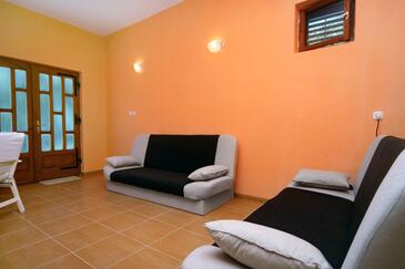 Makarska, Living room in the apartment, air condition available and WiFi.