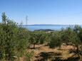 Makarska, Terrasse - vue dans l’hébergement en type house, animaux acceptés et WiFi.