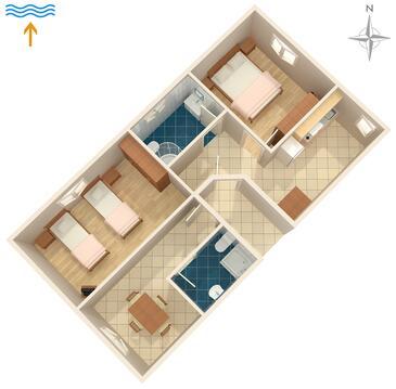 Valbandon, Plan in the apartment, WiFi.