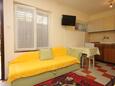 Mali Lošinj, Sala da pranzo nell'alloggi del tipo studio-apartment, animali domestici ammessi e WiFi.