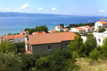 Duće, Omiš, Szálláshely 8631 - Apartmanok a tenger közelében homokos stranddal.