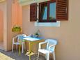 Sutomišćica, Terrazzo nell'alloggi del tipo studio-apartment, animali domestici ammessi e WiFi.