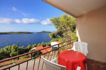 Egyszobás apartman Prizba (Korcula) (A-9227-b)