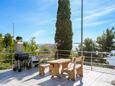 Marušići, Terrasse commune dans l’hébergement en type apartment, avec la vue sur la mer et WiFi.