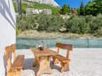 Marušići, Terrasse commune dans l’hébergement en type apartment, avec la vue sur la mer et WiFi.